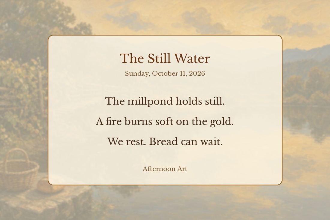 The Still Water back