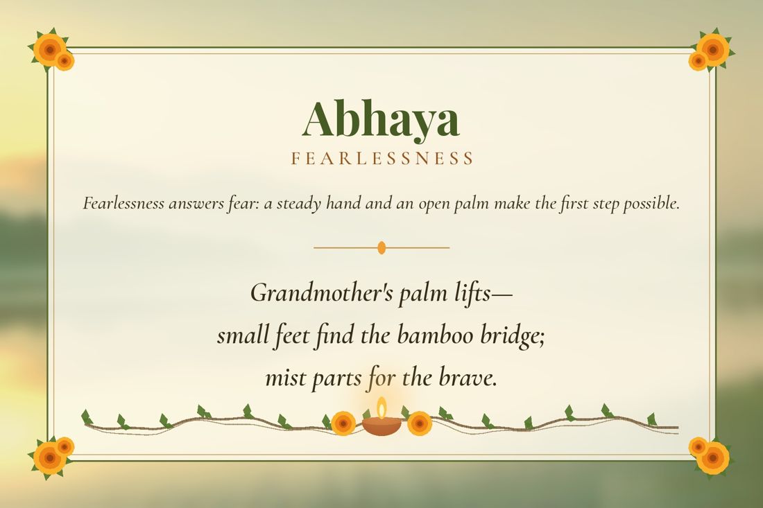 Abhaya (Fearlessness) back