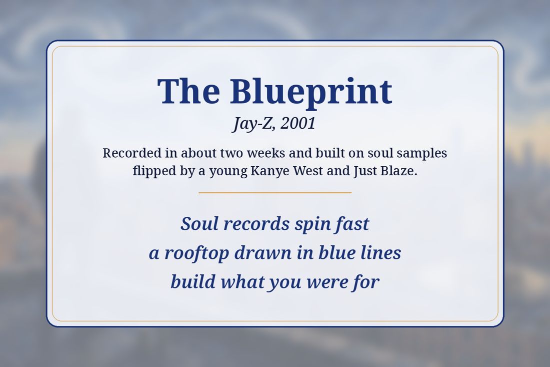 The Blueprint back