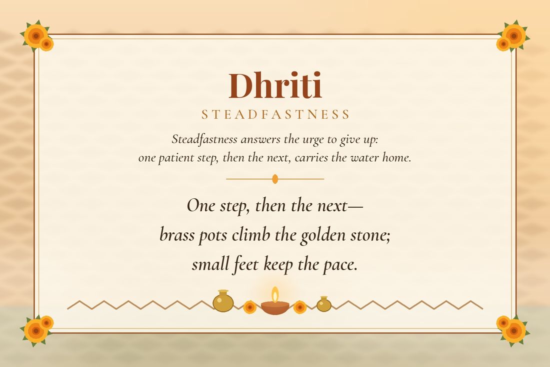 Dhriti (Steadfastness) back