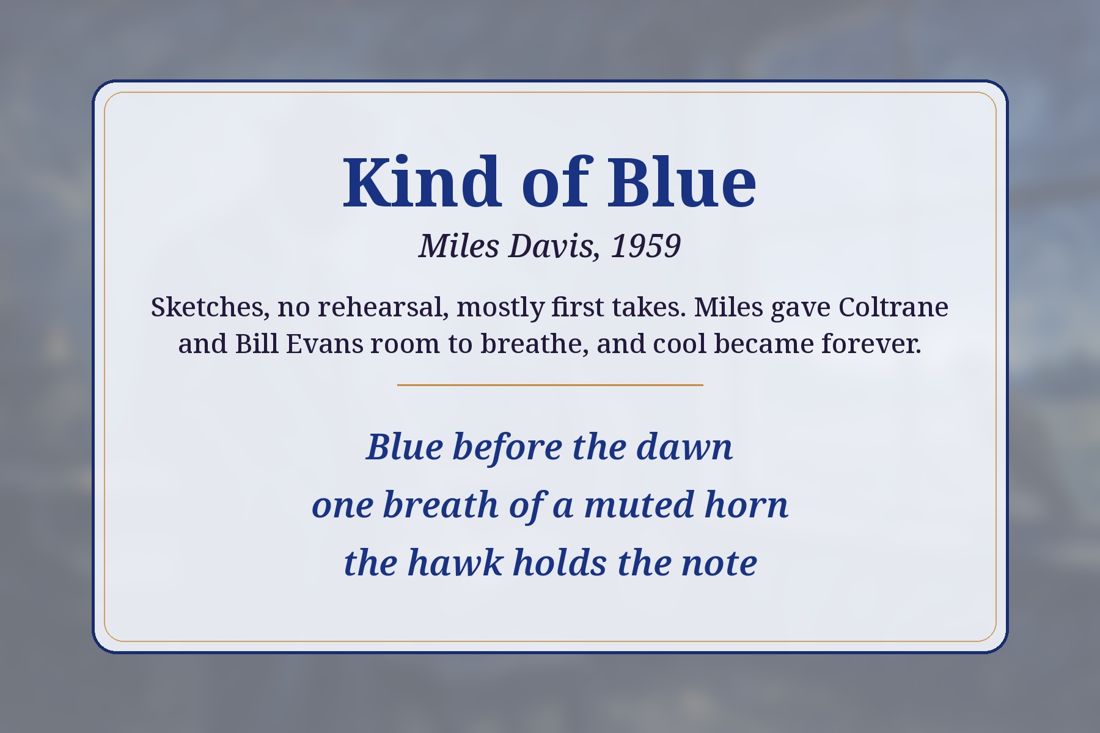 Kind of Blue back