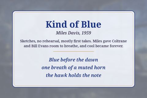 Kind of Blue back