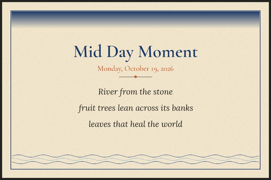 Mid Day Moment back