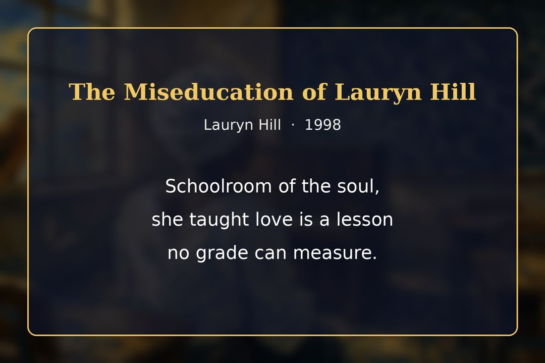 The Miseducation of Lauryn Hill back