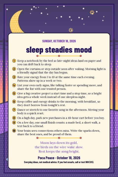 Sleep Steadies Mood back
