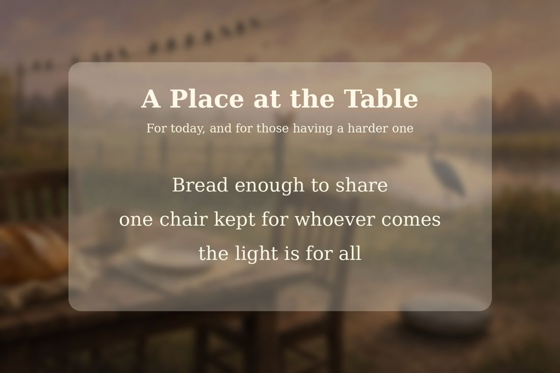 A Place at the Table back